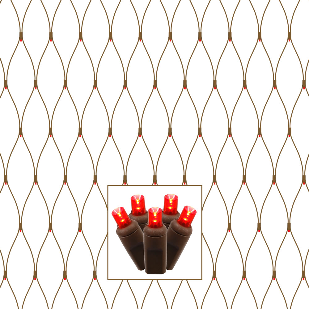 Vickerman 150Lt 2' x 8'  Wide Angle LED Christmas Net Light Set