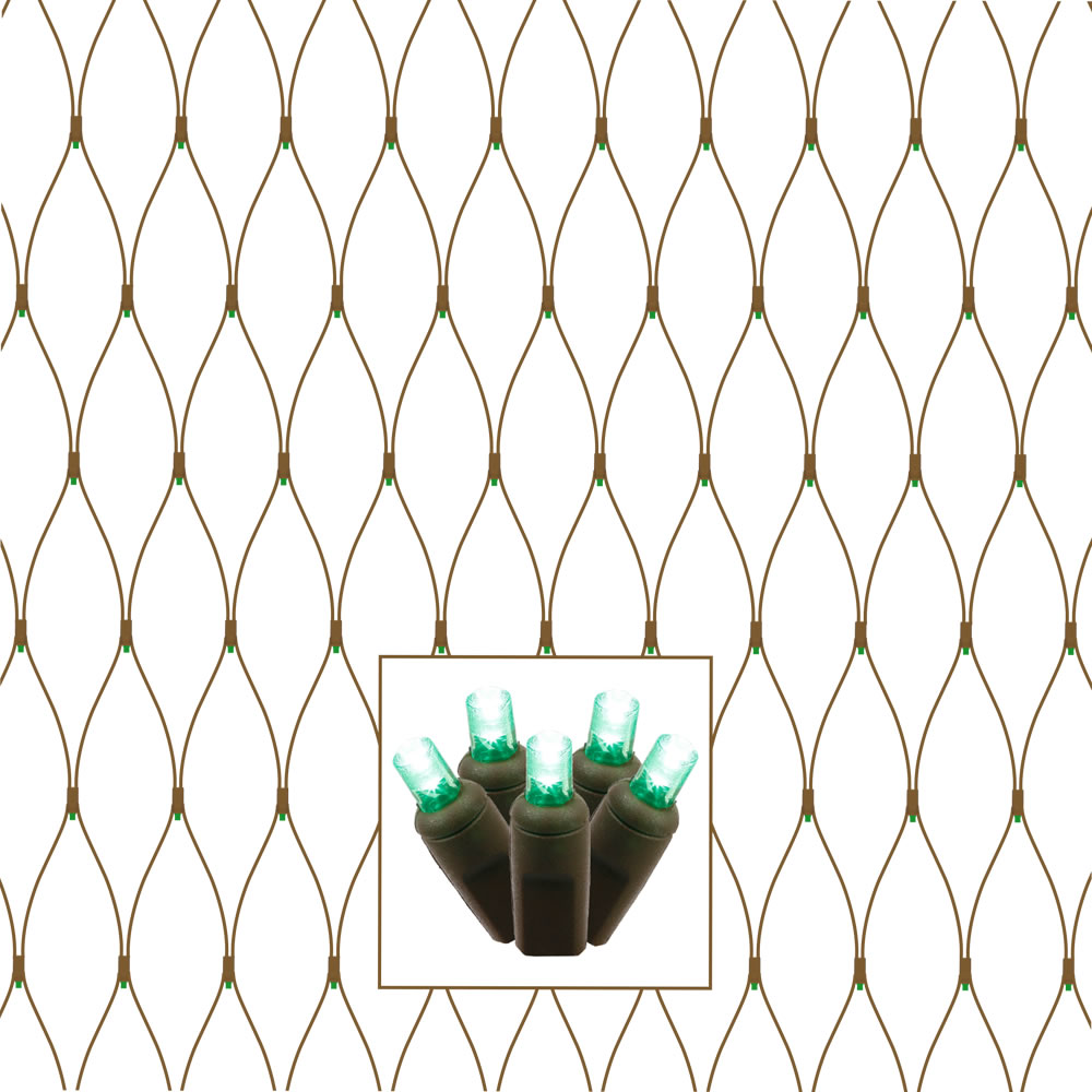 Vickerman 150Lt 2' x 8'  Wide Angle LED Christmas Net Light Set