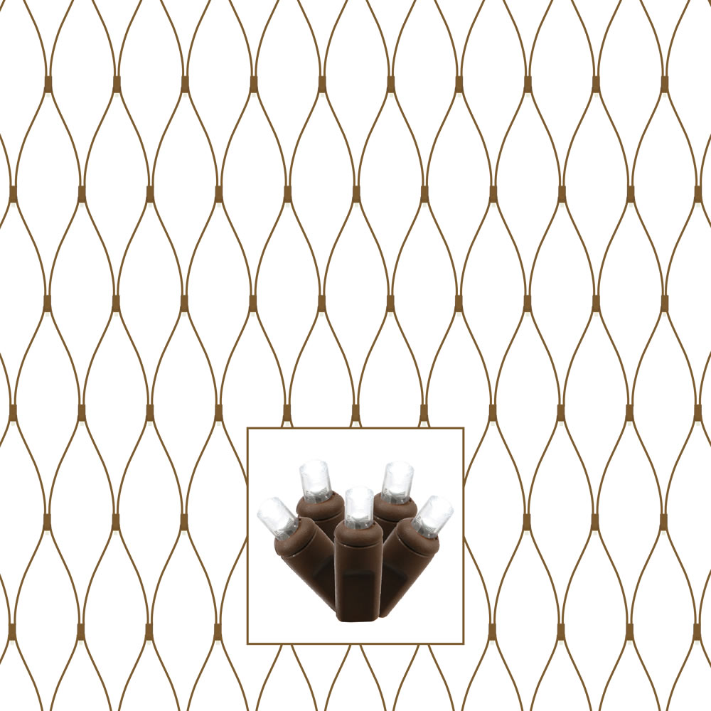 Vickerman 150Lt 2' x 8'  Wide Angle LED Christmas Net Light Set