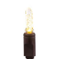 Vickerman 70 M5 Faceted LED Light Christmas Light Strand, Brown Wire