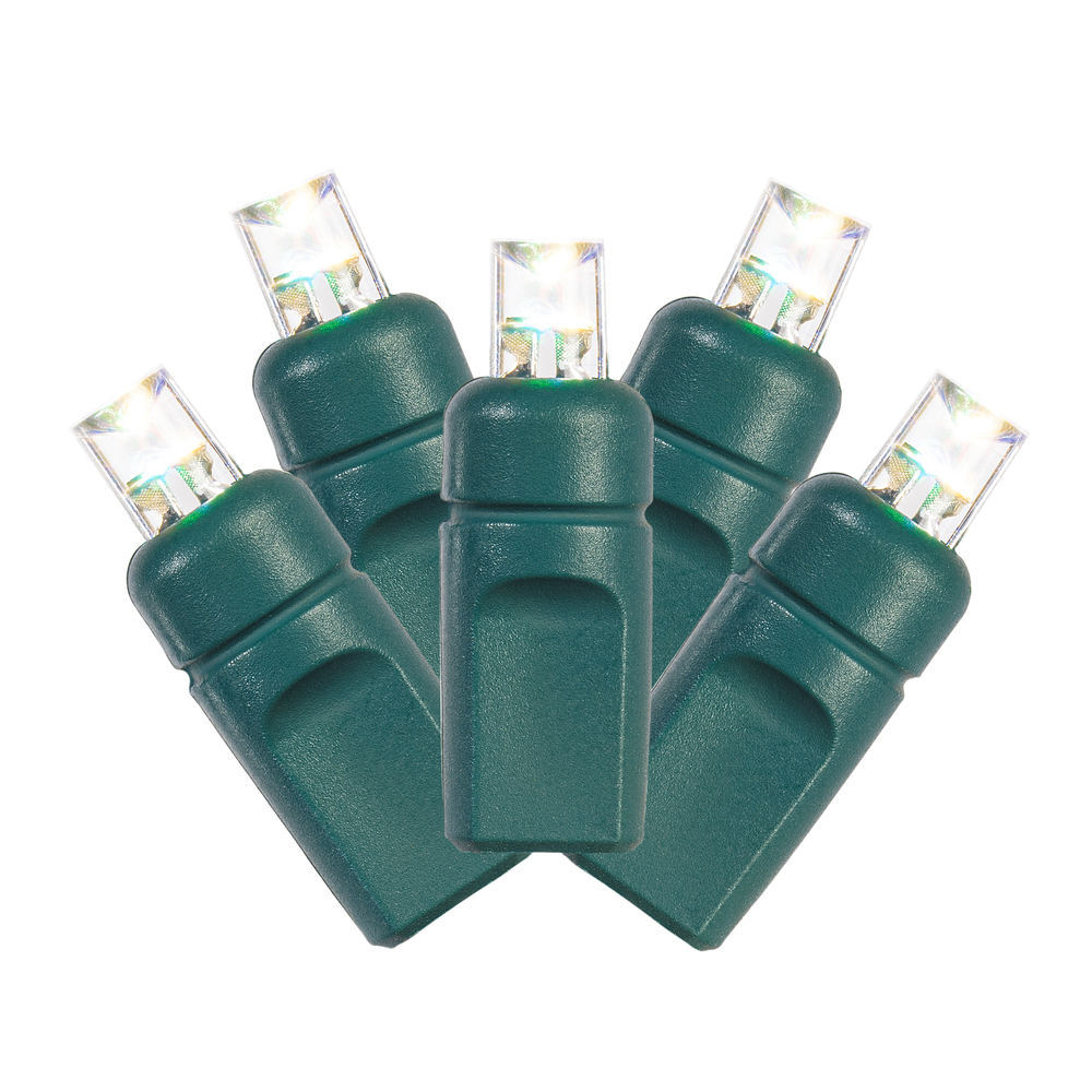 Vickerman RGB-Warm White Wide Angle Coaxial LED 4' x 6' Net Light on Green Wire