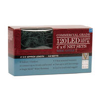 Vickerman 120Lt 4' x 6' Wide Angle LED Christmas Net Light Set