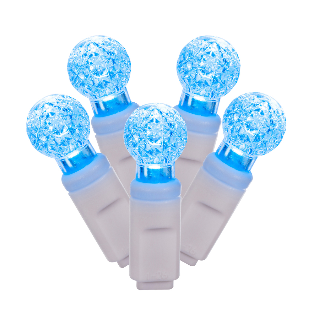 Vickerman Single Mold G12 Berry White Wire LED Christmas Light Set