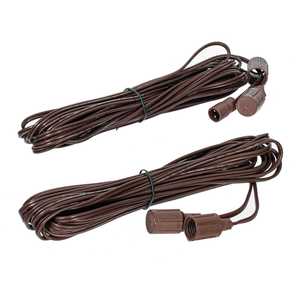 Vickerman Brown Wire Coaxial Extension Cord.
