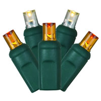 Vickerman Single Mold Wide Angle LED Christmas light set 6"x35'L