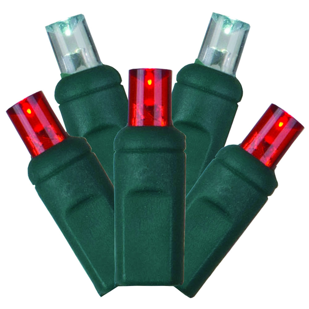Vickerman Single Mold Wide Angle LED Christmas light set 6"x35'L