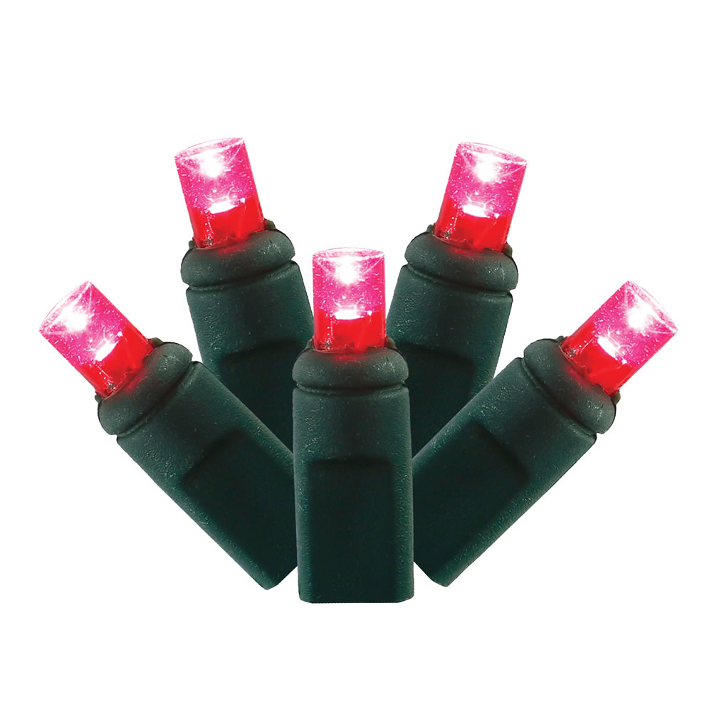 Vickerman Single Mold Wide Angle LED Christmas light set 6"x35'L