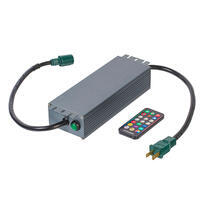 Vickerman RGB Controller & Remote Power Kit with Green Coaxial Power Cord for RGB Light Sets
