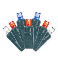 Vickerman Single Mold Wide Angle LED Coaxial Christmas Light Set, Poly Bag