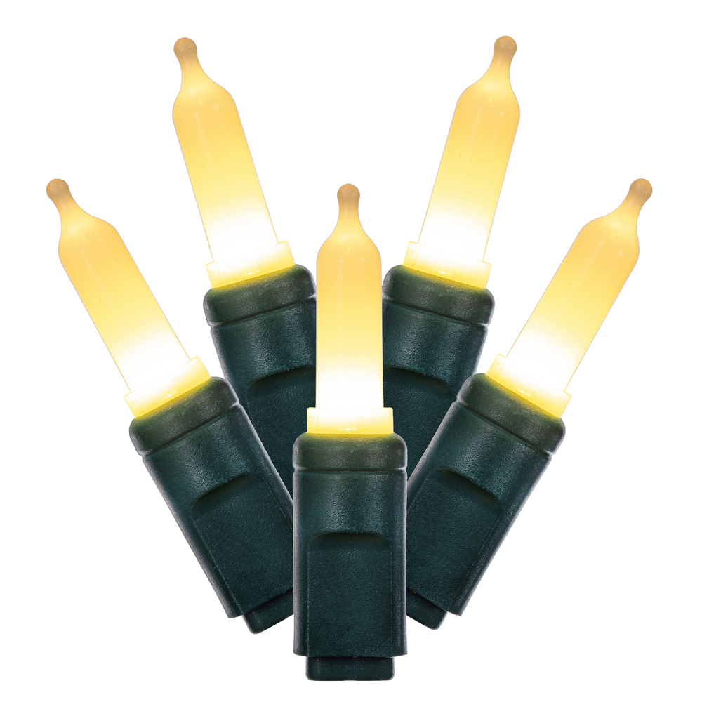 Vickerman Italian LED Single Mold Green Wire Christmas Light Set