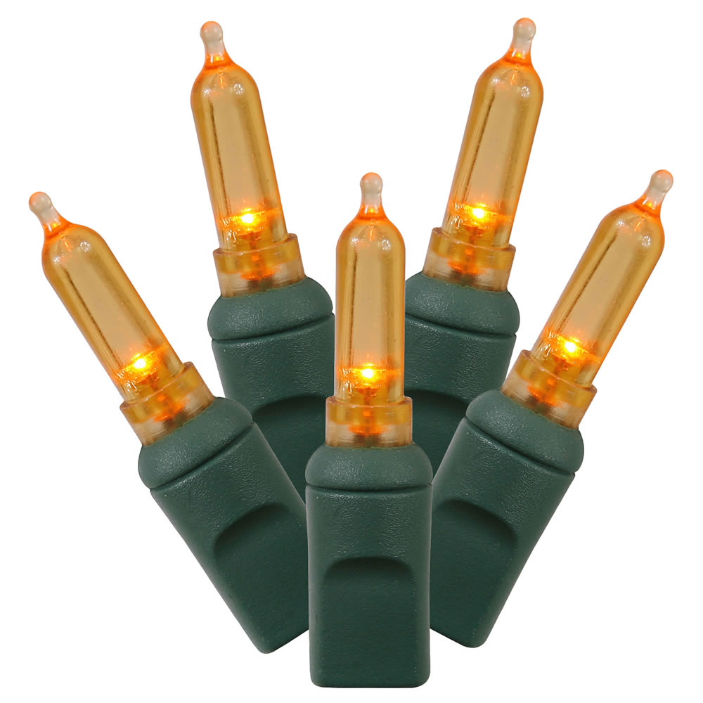 Vickerman Italian LED Single Mold Green Wire Christmas Light Set