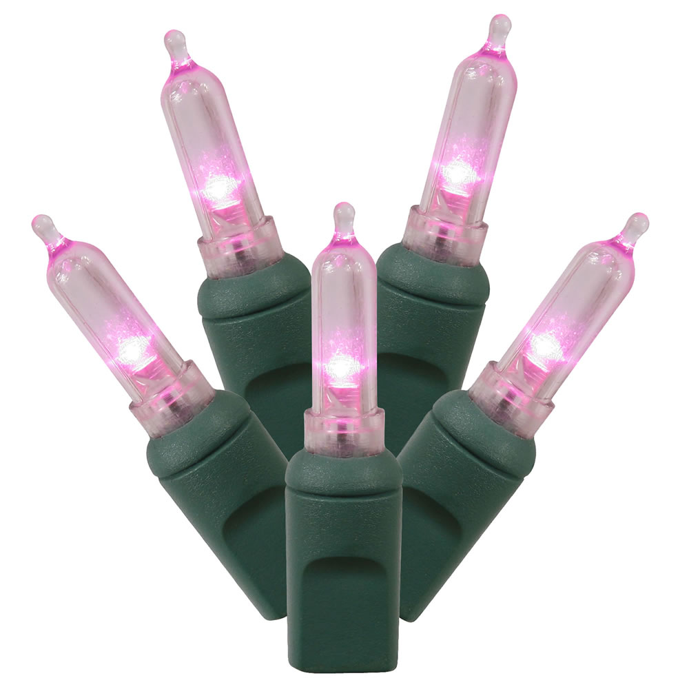 Vickerman Italian LED Single Mold Green Wire Christmas Light Set