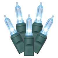 Vickerman Italian LED Single Mold Green Wire Christmas Light Set