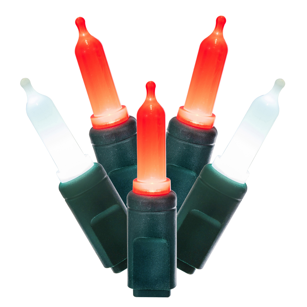 Vickerman Italian LED Single Mold Green Wire Christmas Light Set