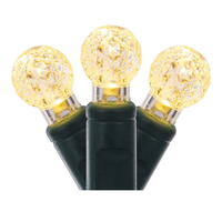 Vickerman Single Mold G12 Berry Green Wire LED Christmas Light Set, Poly Bag