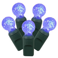 Vickerman Single Mold G12 Berry Green Wire LED Christmas Light Set