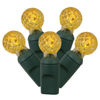 Vickerman Single Mold G12 Berry Green Wire LED Christmas Light Set
