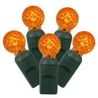 Vickerman Single Mold G12 Berry Green Wire LED Christmas Light Set
