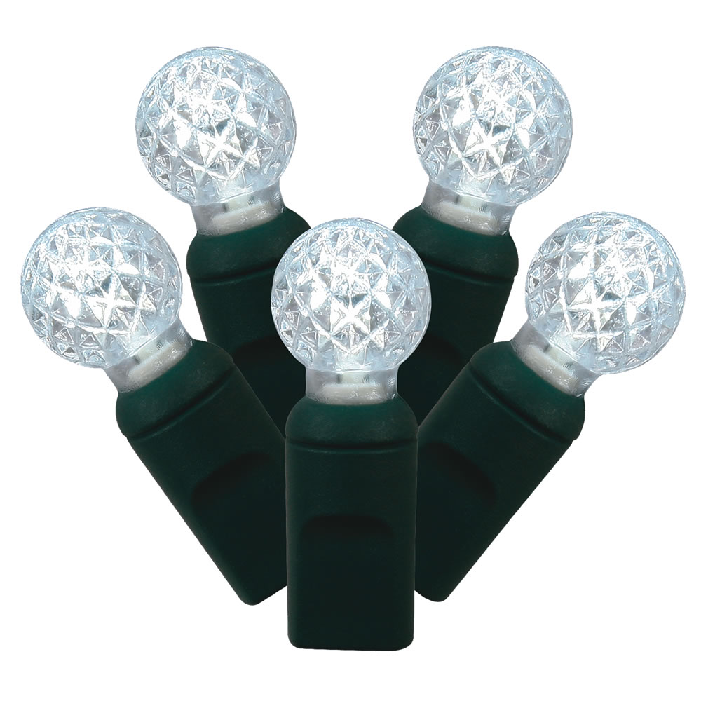 Vickerman Single Mold G12 Berry Green Wire LED Christmas Light Set