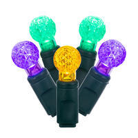 Vickerman Single Mold G12 Berry Green Wire LED Christmas Light Set