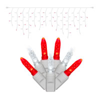 Vickerman Single Mold M5 Icicle Christmas light set