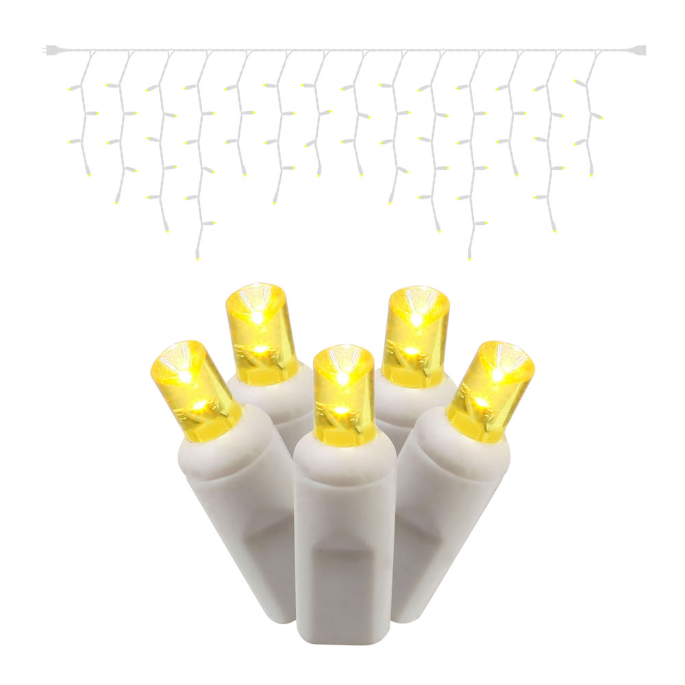 Vickerman LED Single Mold Wide Angle Icicle Christmas light Set Blend