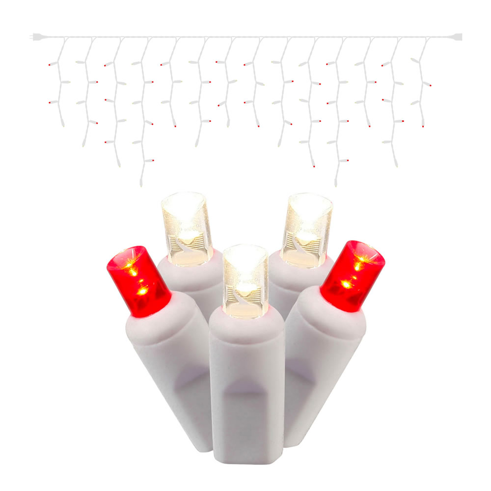 Vickerman LED Single Mold Wide Angle Icicle Christmas light Set Blend
