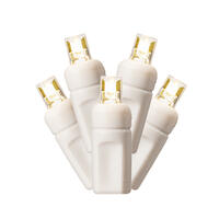 Vickerman Single Mold Wide Angle White Wire LED Christmas light set, Poly Bag