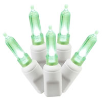 Vickerman Italian LED Single Mold White Wire Christmas Light Set