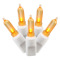 Vickerman Italian LED Single Mold White Wire Christmas Light Set