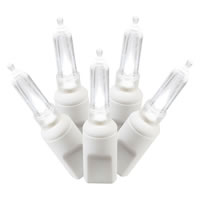 Vickerman Italian LED Single Mold White Wire Christmas Light Set, Poly Bag