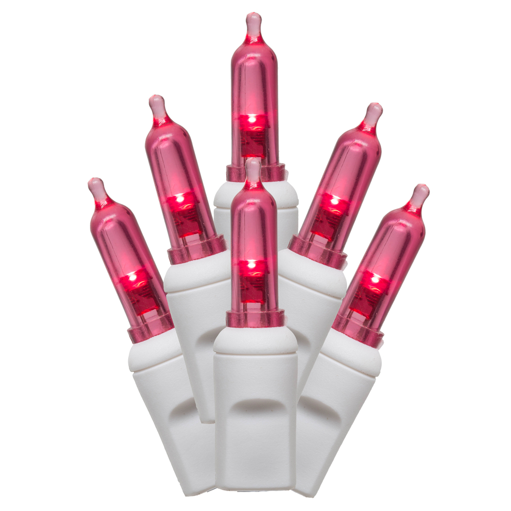 Vickerman Single Mold Italian LED Christmas Light Set White Wire