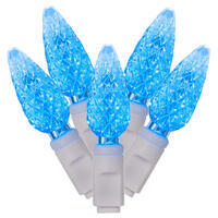 Vickerman C6 LED White Wire Single Mold Christmas Light Set