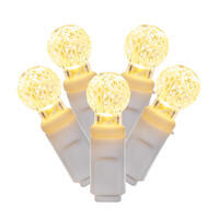 Vickerman Single Mold G12 Berry White Wire LED Christmas Light Set