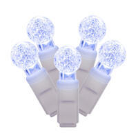 Vickerman Single Mold G12 Berry White Wire LED Christmas Light Set
