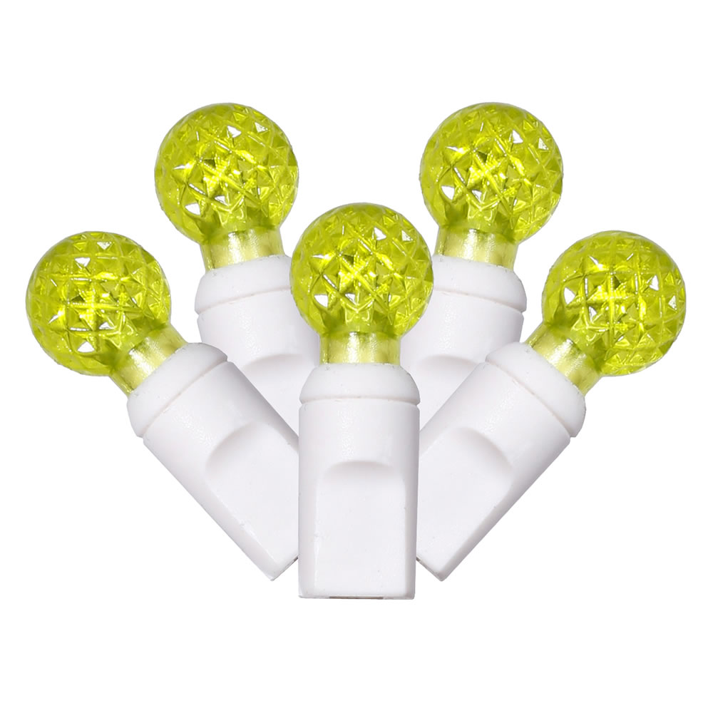 Vickerman Single Mold G12 Berry White Wire LED Christmas Light Set
