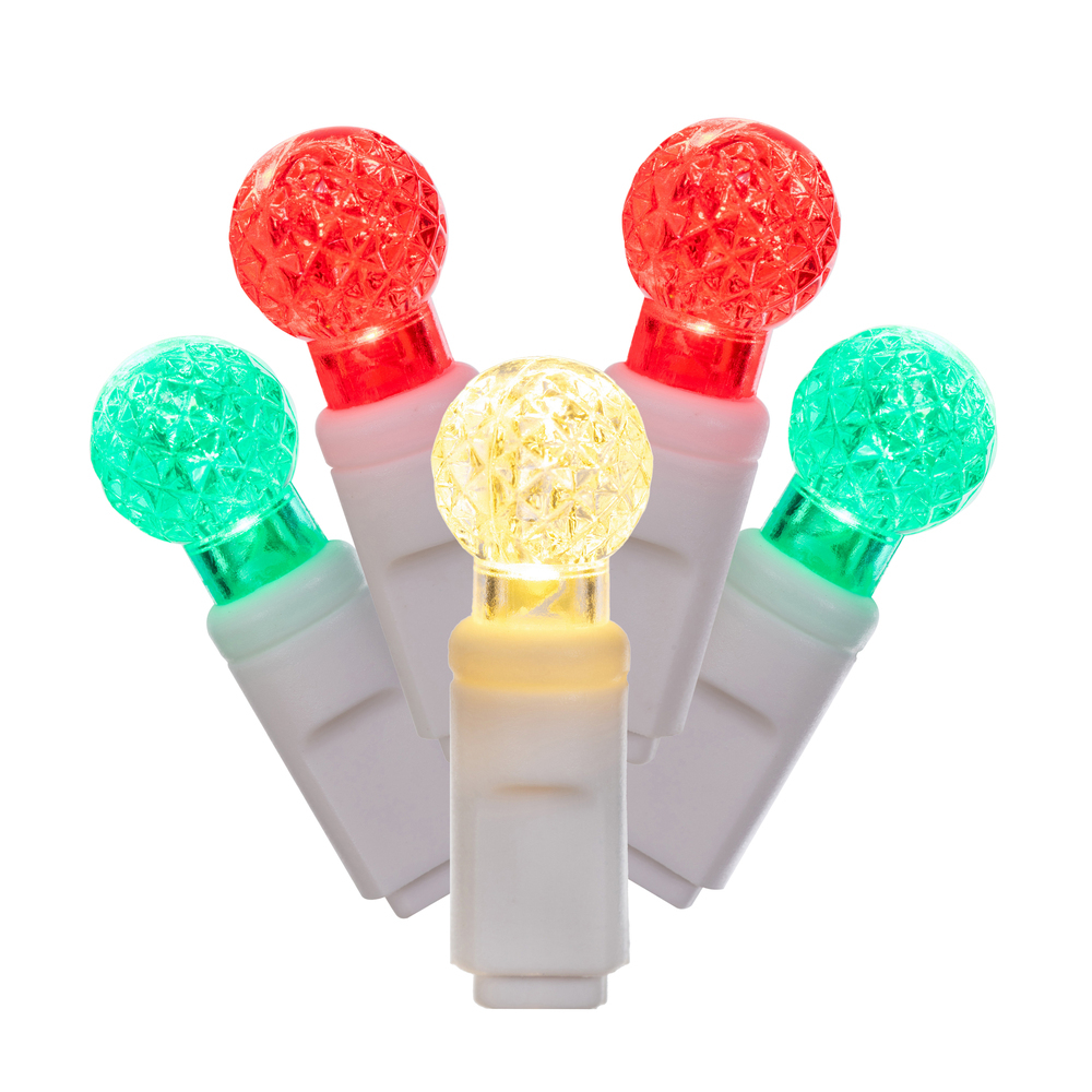 Vickerman Single Mold G12 Berry White Wire LED Christmas Light Set