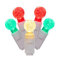 Vickerman Single Mold G12 Berry White Wire LED Christmas Light Set