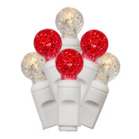 Vickerman Single Mold G12 Berry White Wire LED Christmas Light Set