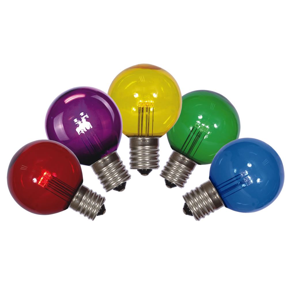 Vickerman G50 Transparent LED Replacement Bulbs Nickel Base