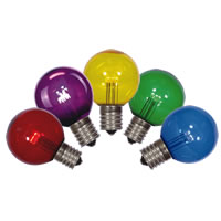 Vickerman G50 Transparent LED Replacement Bulbs Nickel Base