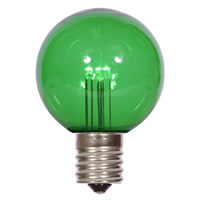 Vickerman G50 Transparent LED Replacement Bulbs Nickel Base