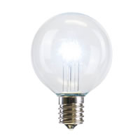 Vickerman G50 Transparent LED Replacement Bulbs Nickel Base