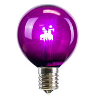 Vickerman G50 Transparent LED Replacement Bulbs Nickel Base