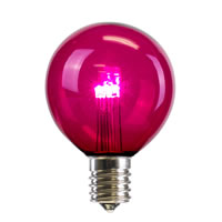 Vickerman G50 Transparent LED Replacement Bulbs Nickel Base