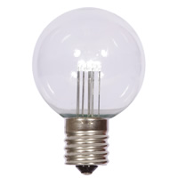 Vickerman G50 Transparent LED Replacement Bulbs Nickel Base