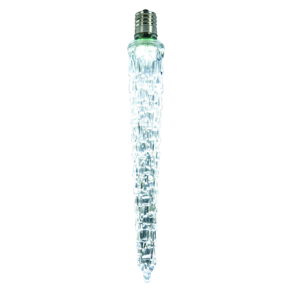 Vickerman LED Cool White Falling Icicle Bulb