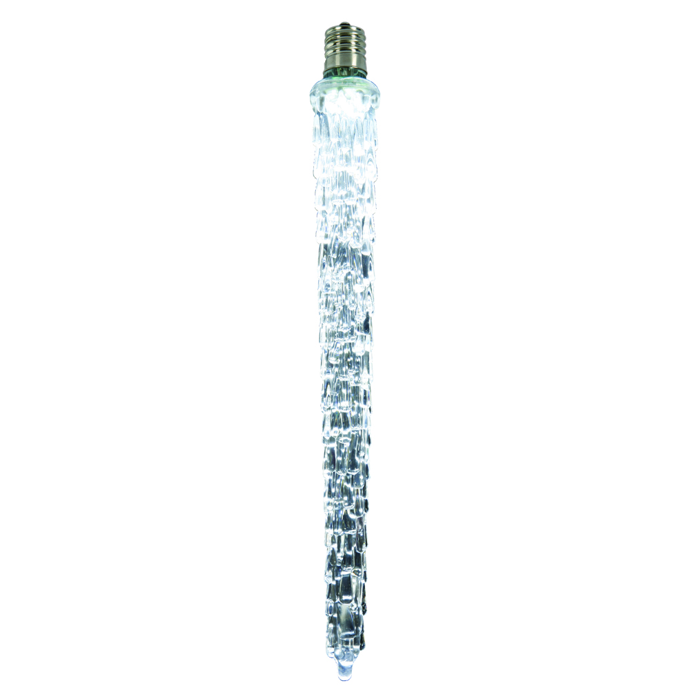 Vickerman LED Cool White Falling Icicle Bulb