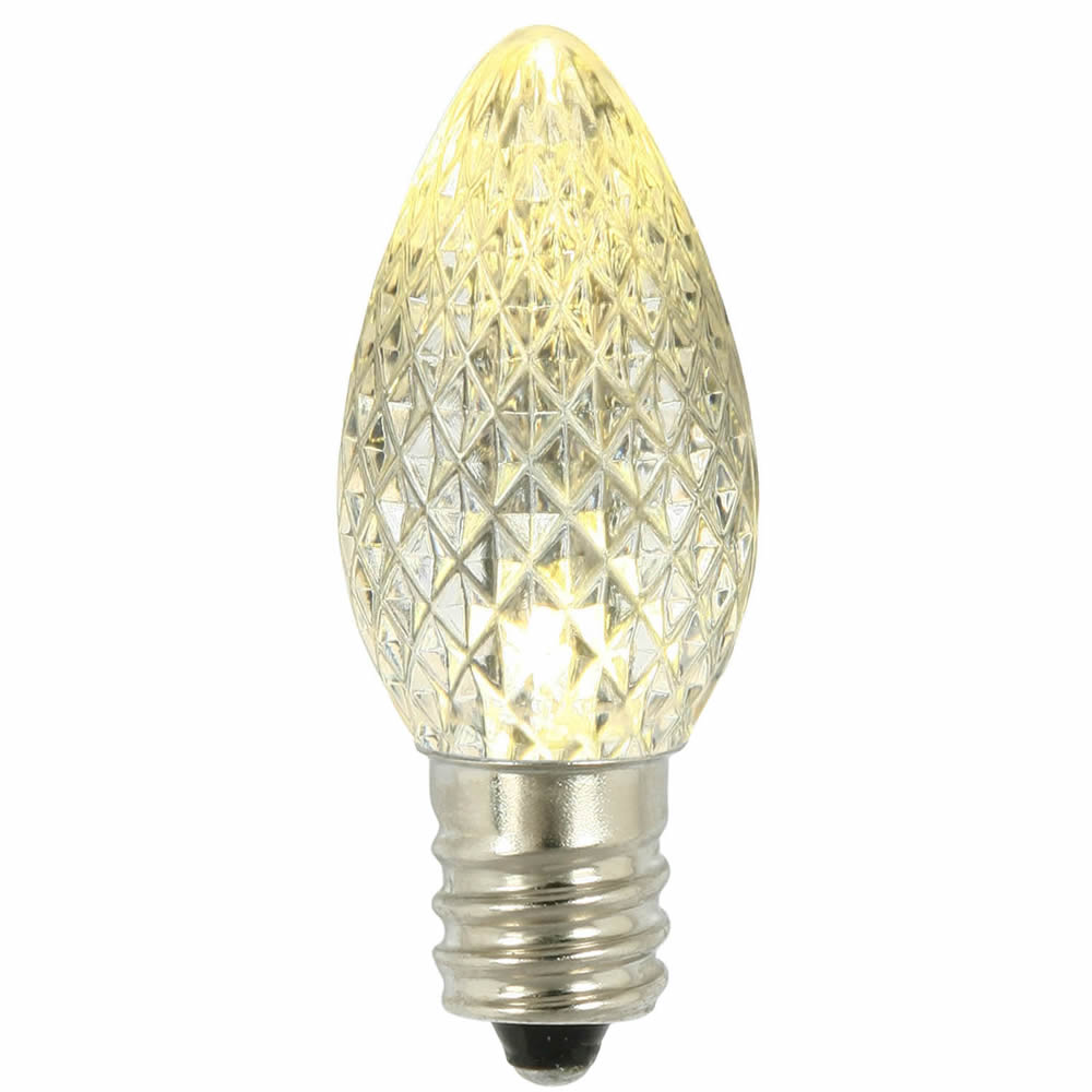 Vickerman C7 Faceted LED Replacement Bulbs, 5 Pack