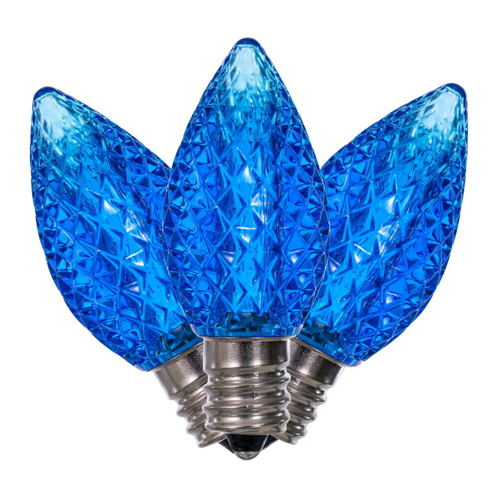 Vickerman C7 Faceted LED Replacement Bulbs, 25 Pack